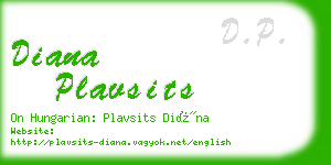 diana plavsits business card